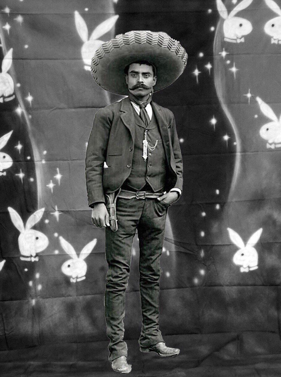 Peso Zapata, Playgirl 1918, Digital collage, 2018